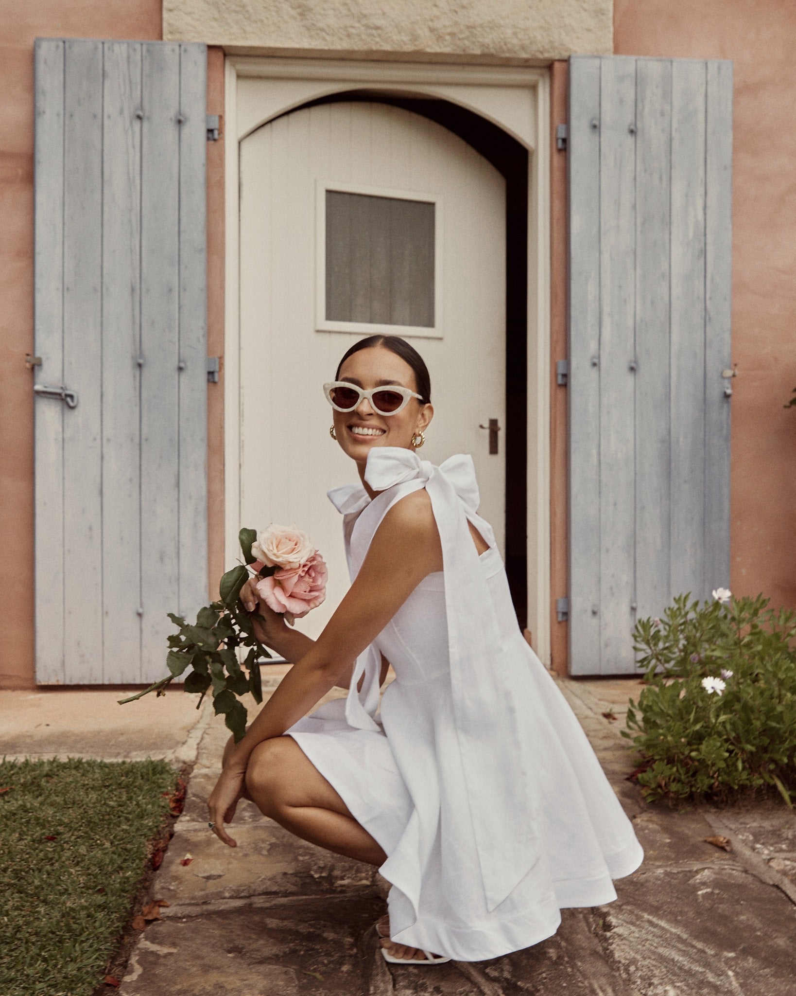 Aisle Linen Bow Dress Aisle Linen Bow Dress