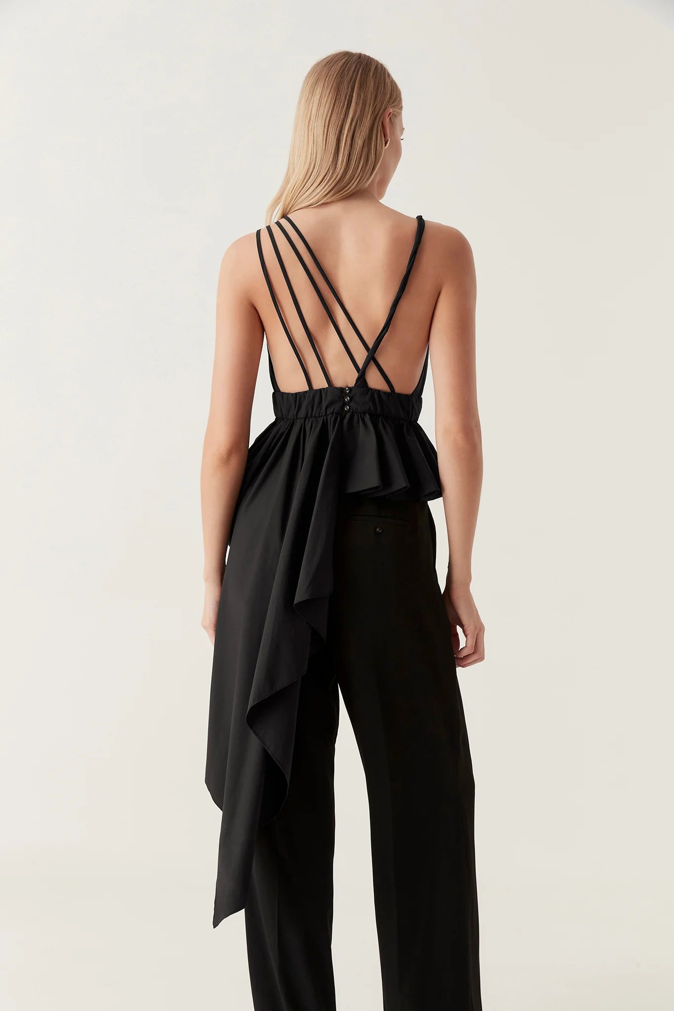 Karina Asymmetric Drape top