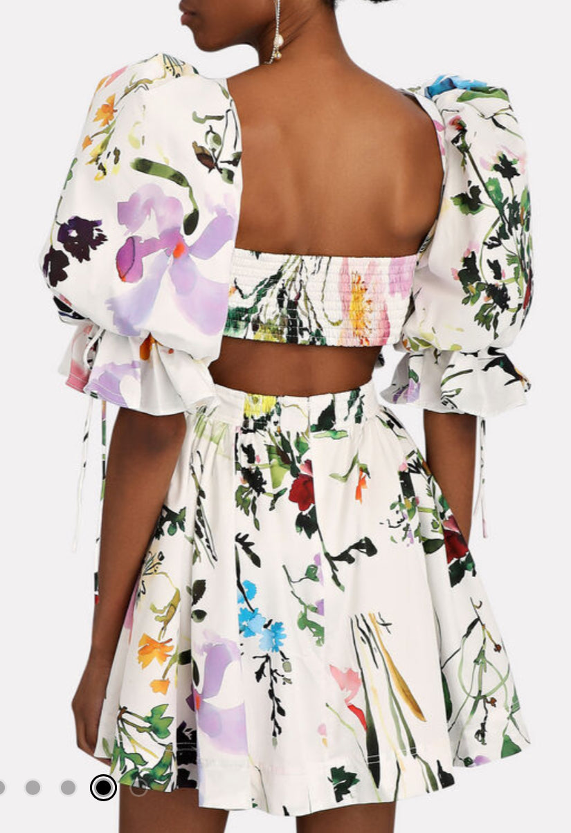 Drift puff sleeve mini