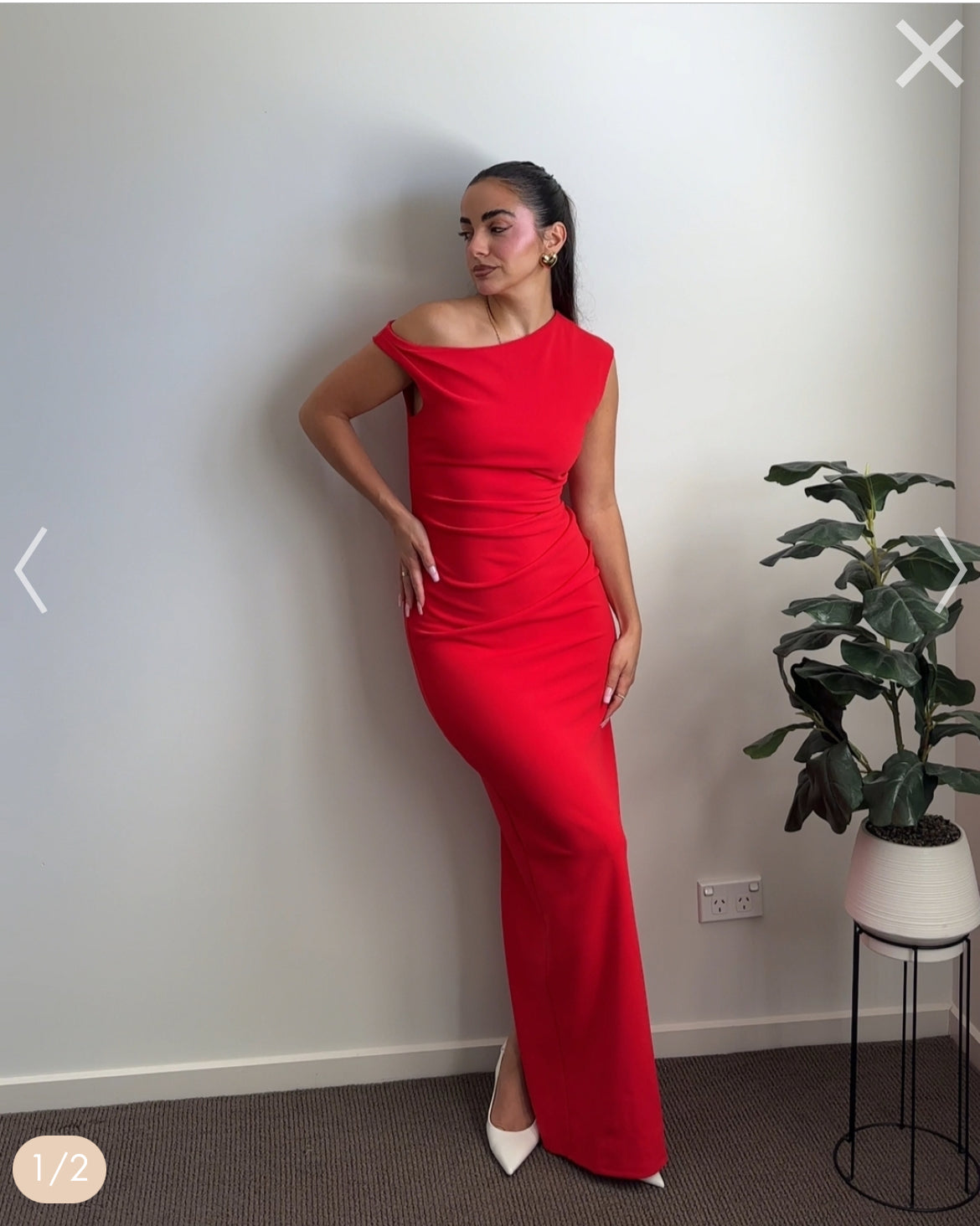Lilah Maxi Dress - Red
