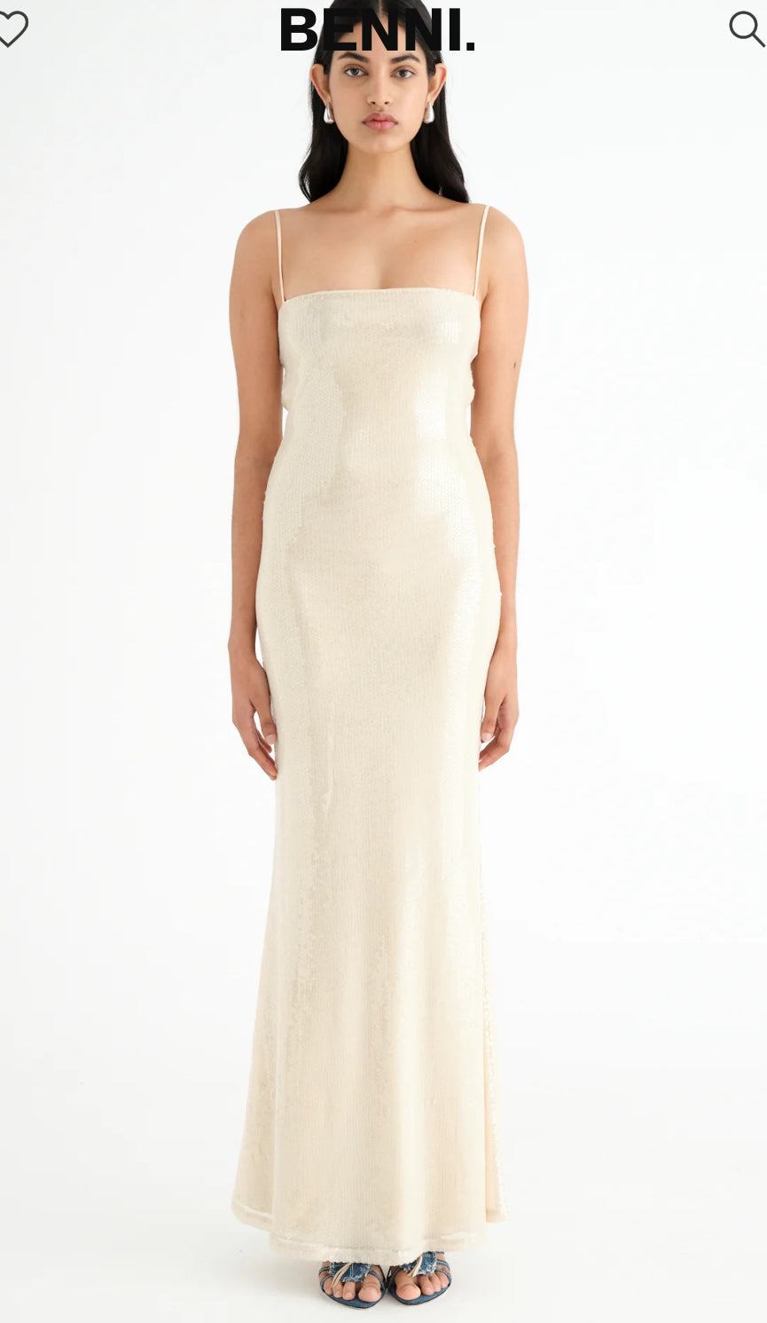 Juliano Sequin Slip Dress