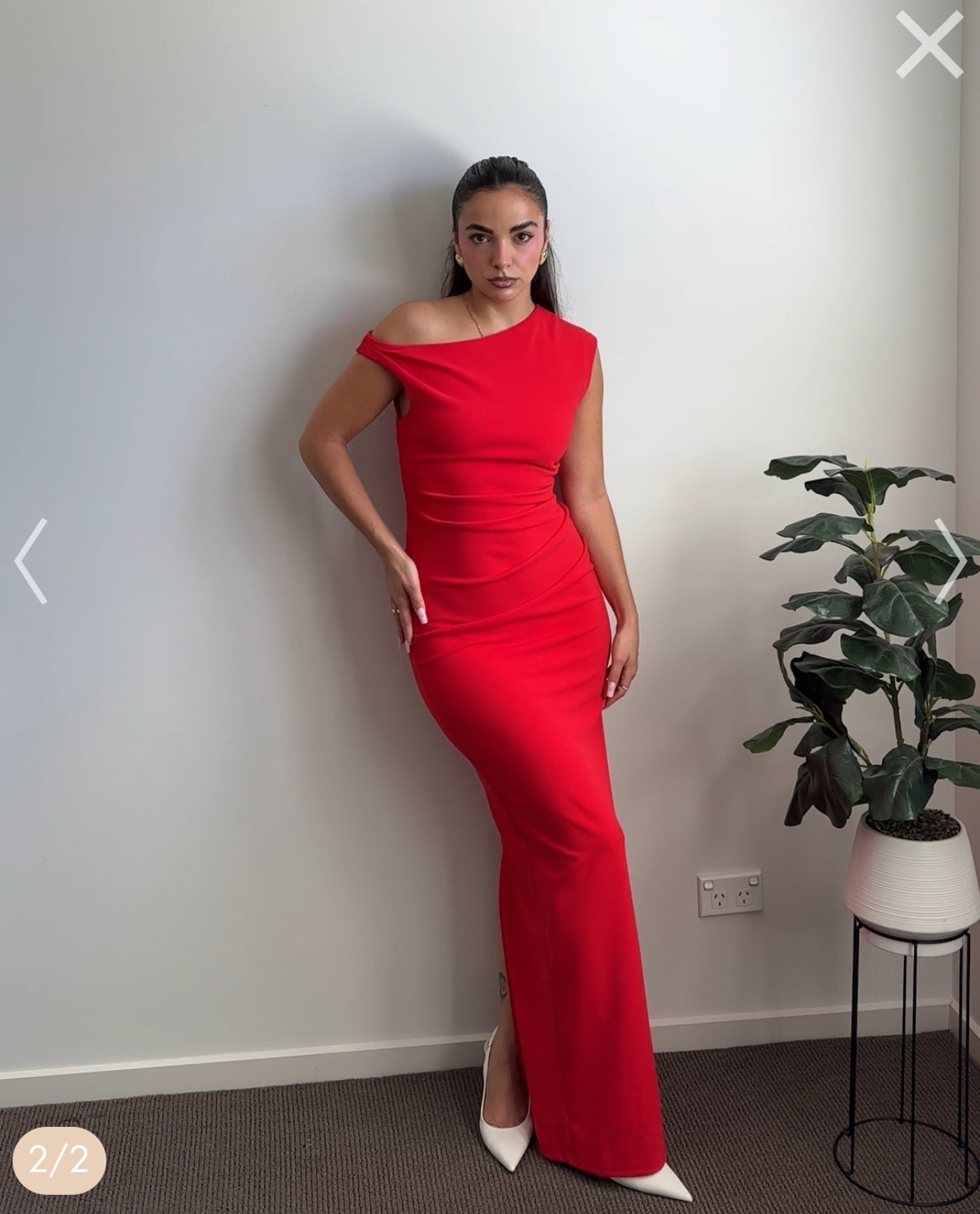 Lilah Maxi Dress - Red