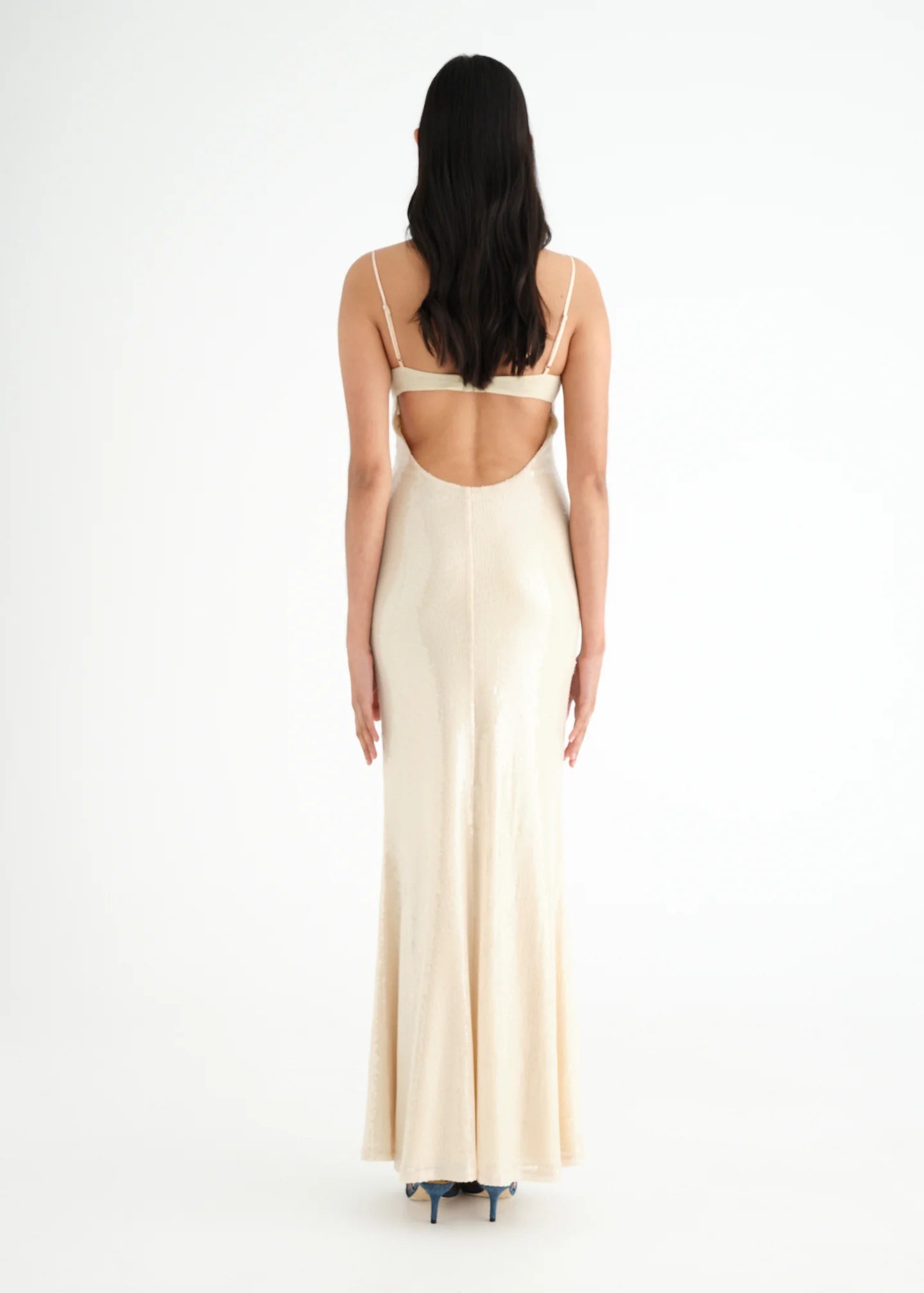 Juliano Sequin Slip Dress